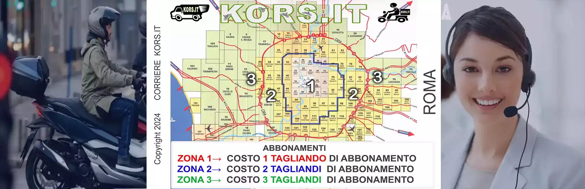 kors servizio spedizioni in abbonamento